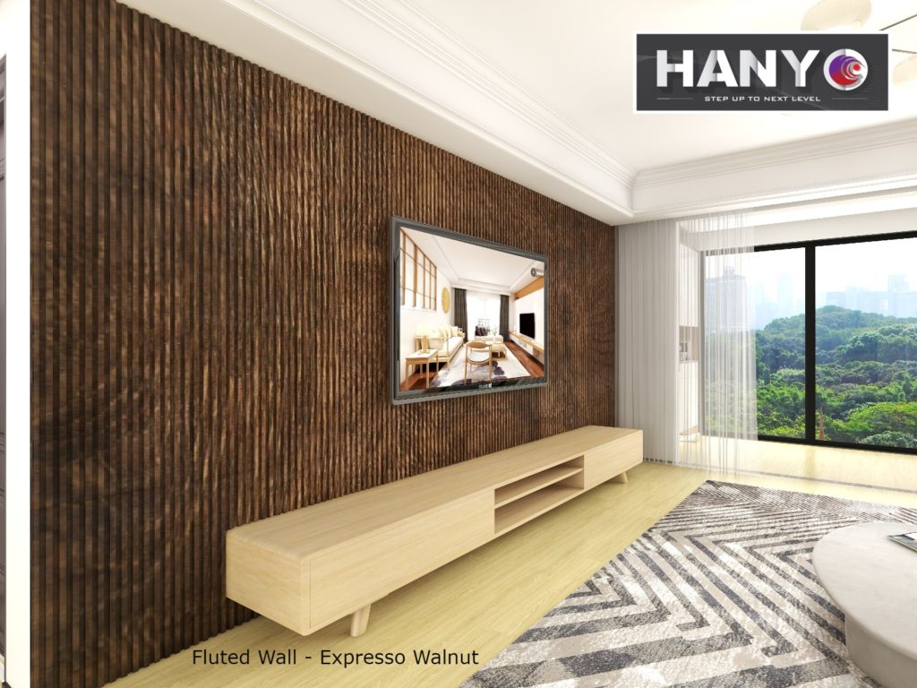 Fluted Wall Expresso Walnut